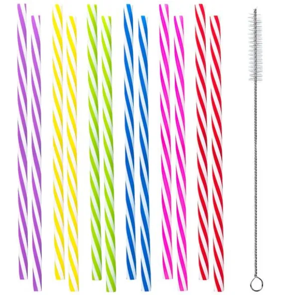 Plastsugrör med Sugrörsborste