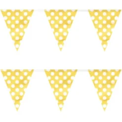 Polka Dot Gul Vimpelgirlang
