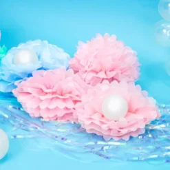 Pom Pom Dekoration Ljusrosa