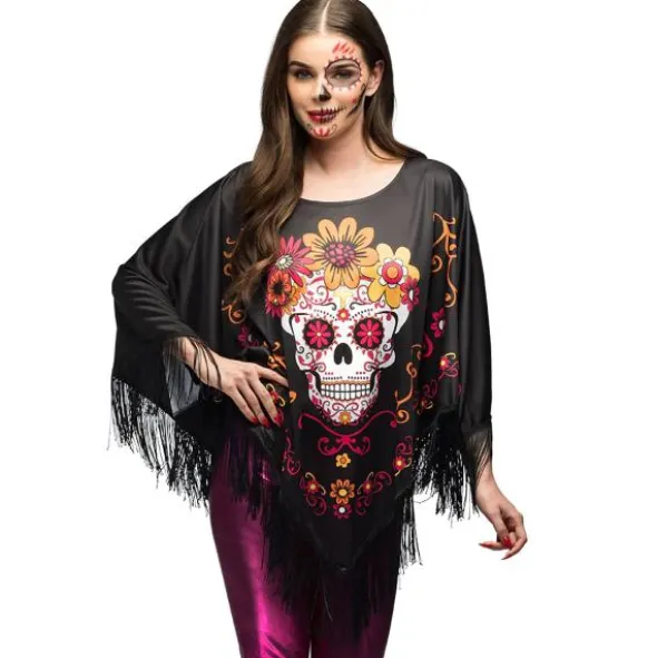 Poncho med Huva Catrina