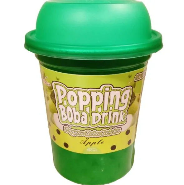 Äppeldryck med Poppar Boba 350 ml