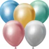 Premium Latexballonger Blandade Chrome Färger (10-pack)