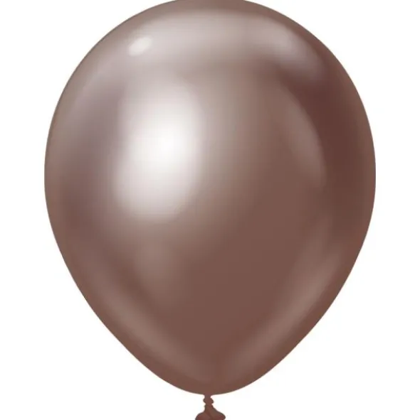 Premium Latexballonger Chrome Chocolate (10-pack)