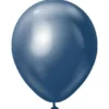 Premium Latexballonger Chrome Navy (10-pack)