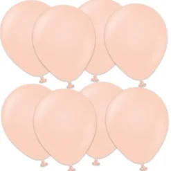 Premium Små Latexballonger Macaron Salmon (25-pack)