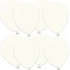 Premium Små Latexballonger Retro white (25-pack)
