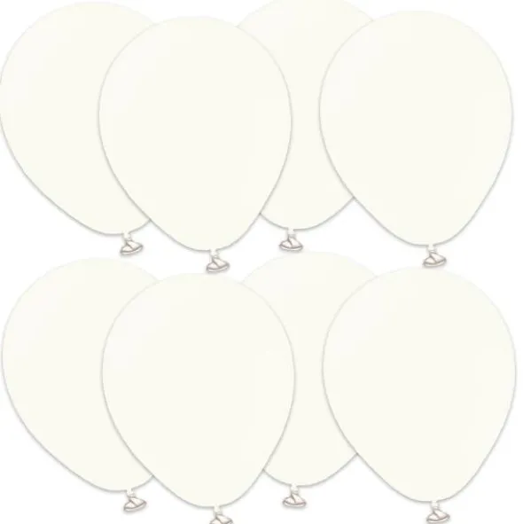 Premium Små Latexballonger Retro white (25-pack)