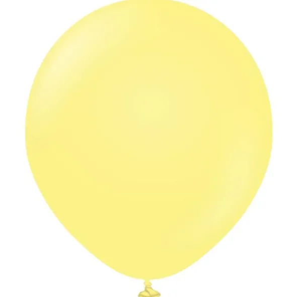 Premium Stora Latexballonger Macaron Yellow (5-pack)