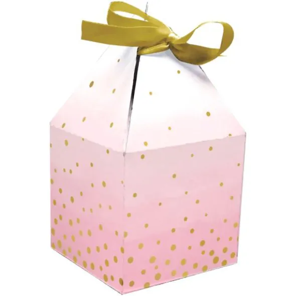 Presentaskar Guld och Ljusrosa