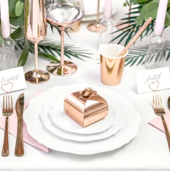 Presentboxar Metallic Roséguld