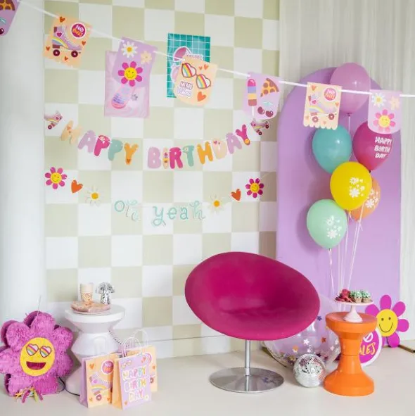 Presentpåsar Happy Birthday Boho Girlz 6-pack
