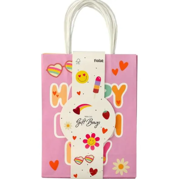 Presentpåsar Happy Birthday Boho Girlz 6-pack