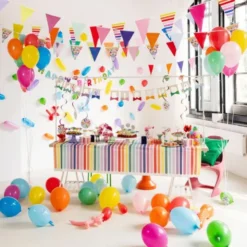 Presentpåsar Happy Birthday Stripetastic 6-pack