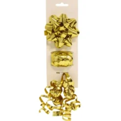 Presentsnöre Rosett Set Guld