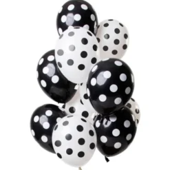 Prickiga Ballonger Svart & Vit