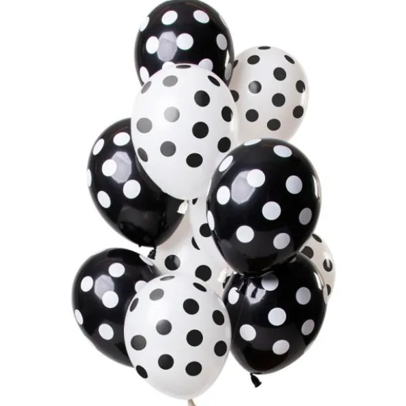 Prickiga Ballonger Svart & Vit