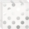 Prickiga Kaffeservetter Silver