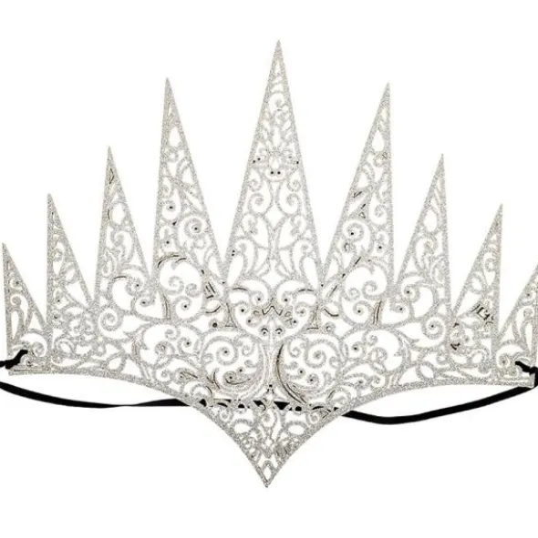 Prinsess Tiara Silver Glitter