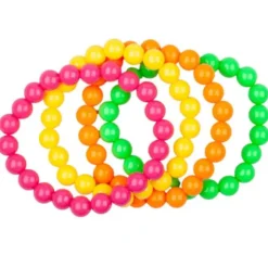 Pärlarmband Neon 4-pack
