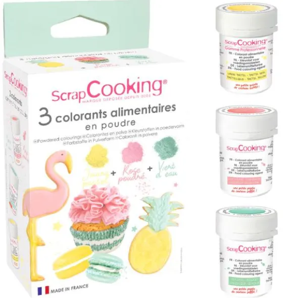 Pulverfärg Set Pale ScrapCooking