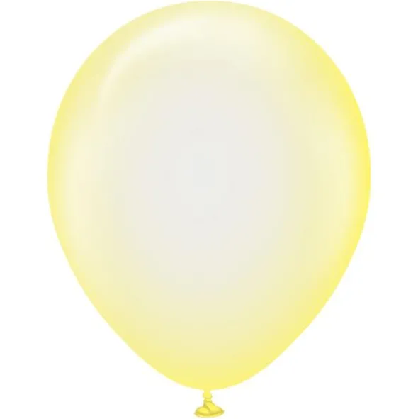 Pure Crystal Latexballonger Gul (10-pack)