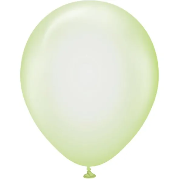 Pure Crystal Latexballonger Grön (10-pack)