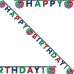 Pyjamashjältarna Happy Birthday Banderoll