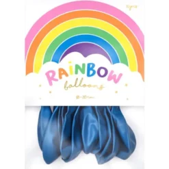 Rainbow Latexballonger Metallic Marinblåa