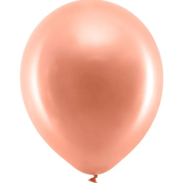 Rainbow Latexballonger Metallic Roséguld