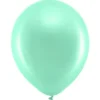 Rainbow Små Latexballonger Metallic Mintgröna