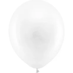 Rainbow Små Latexballonger Pastell Vita