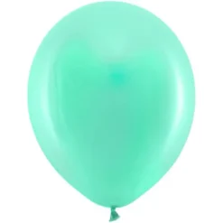 Rainbow Små Latexballonger Pastell Mintgröna 100-pack