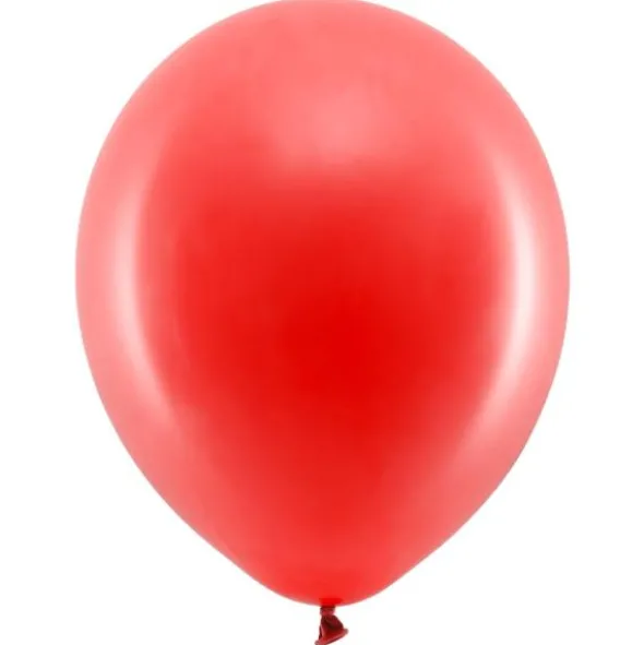 Rainbow Små Latexballonger Pastell Röda