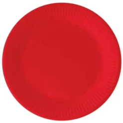Röda Pappassietter Solid Color