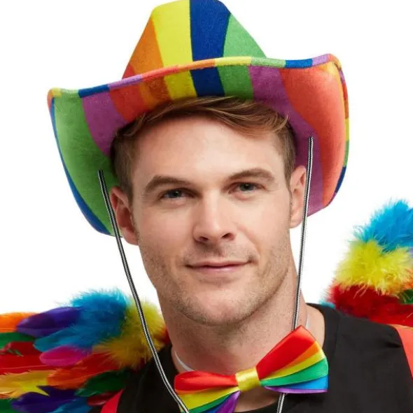 Regnbågsfärgad Hatt
