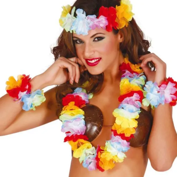 Regnbågsfärgat Hawaii Set 2-pack