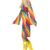 Regnbågs Hippie Maskeraddräkt (Small (36-38))