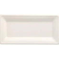Rektangulära Engångstallrikar Sockerrör 26 cm 50-pack
