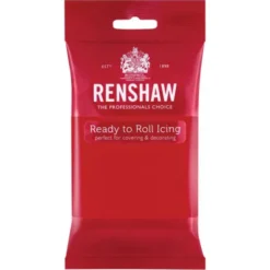 Renshaw Sockerpasta Poppy Red 250 gram