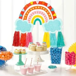 Retro Rainbow Pappersdekorationer