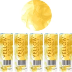 Rökbomb Gul 11,5 cm 5-pack