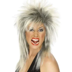 Rock Peruk Blond/Svart