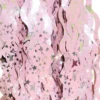 Rosa Dörrdraperi Swirls med Stjärnor