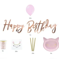 Rosa Katt Kalas Kit