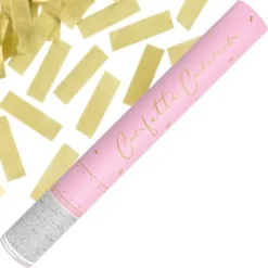 Rosa Konfettikanon Guld