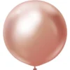 Roseguldiga Gigantiska Chrome Latexballonger 2-pack