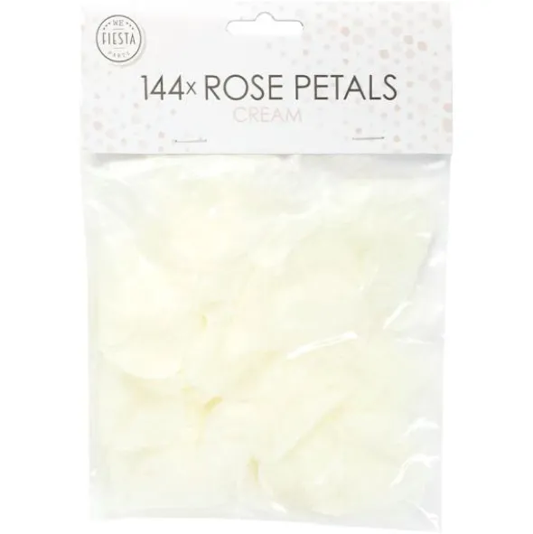 Rosenblad Konfetti Krämvit