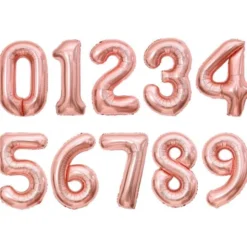 Roséguld Sifferballong (Siffra 0)