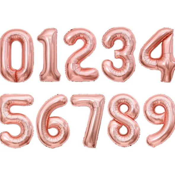 Roséguld Sifferballong (Siffra 0)
