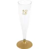 18-års Champagneglas Flergångs Guld